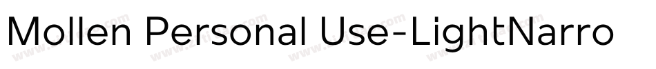 Mollen Personal Use-LightNarrow字体转换